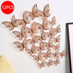 décoration gâteau papillons ornements floraux adhésifs or argent bleu rouge rose vàng trắng