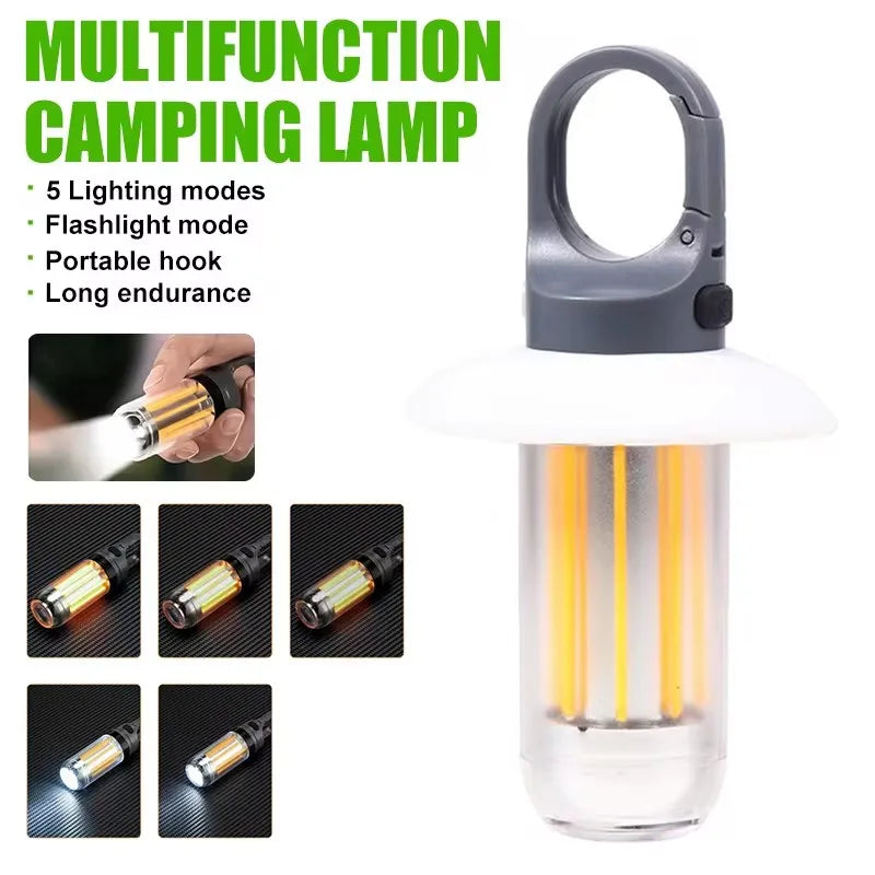 lampe poche portable led rechargeable blanc noir jaune doré transparent bandes vertes moderne compact