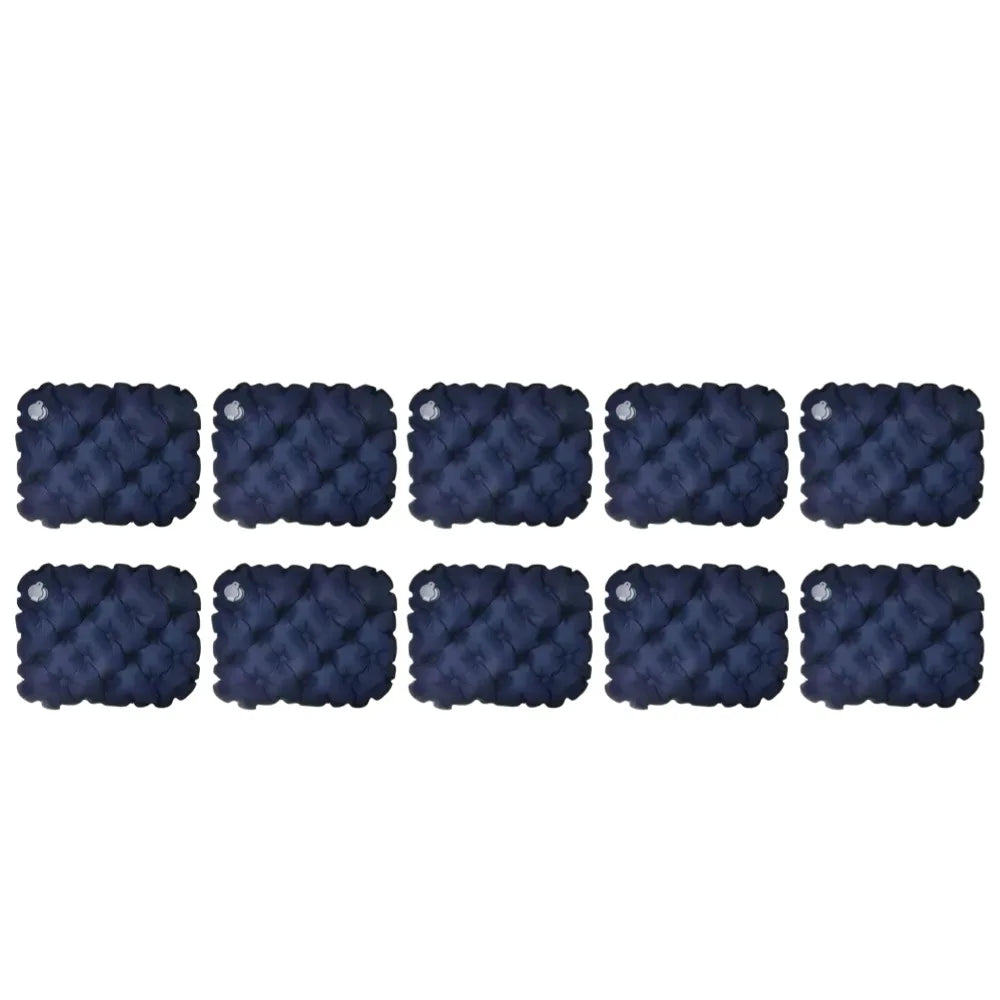 coussin gonflable tufté moderne vert bleu marine gris anti escarres portable camping