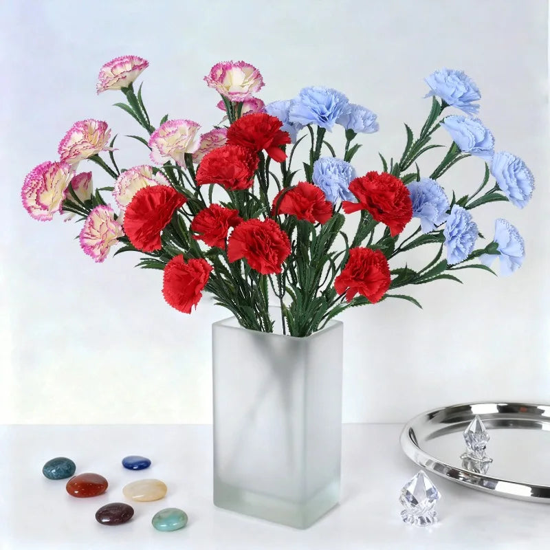 bouquet fleurs artificielles soie moderne blanc rose rouge bleu intérieur mariage anniversaire decoration