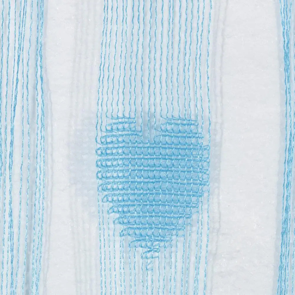 rideau moderne bleu coeurs transparent fenetre polyester maison bleu clair