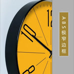 horloge murale numérique quartz visage unique cadre doré transparent minimaliste chambre salon decoration