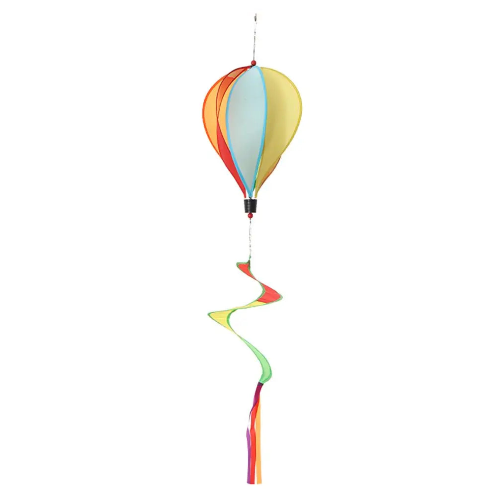 ballon air chaud multicolore rayures paillettes nuages clips décoratif moderne six motifs