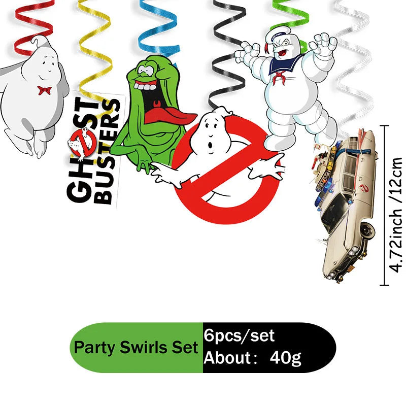 décoration anniversaire ghostbusters assiettes tasses bannières stickers thème festif enfants événement