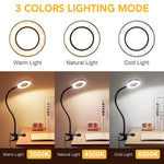 loupe led clip moderne interrupteur bouton poussoir câble usb noir blanc