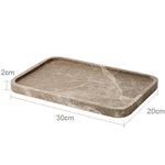 ensemble bain marbre moderne distributeur savon boîte mouchoirs pot crème dentifrice plateau oval brosse