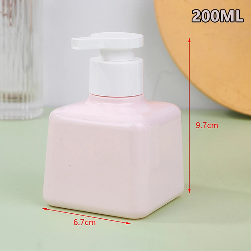flacons savon liquide 200ml 300ml vert rose blanc mat modernes minimalistes rechargeables voyage
