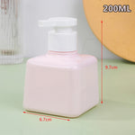 flacons savon liquide 200ml 300ml vert rose blanc mat modernes minimalistes rechargeables voyage