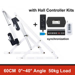 support charge électrique pliable blanc moderne moteur électrique lisses opaques lit
