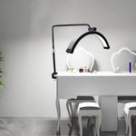 lampe led anneau noir blanc moderne clip adaptable 40w