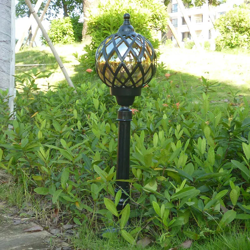 lampe solaire vintage noire dorée ajourée extérieure étanche ip65 led