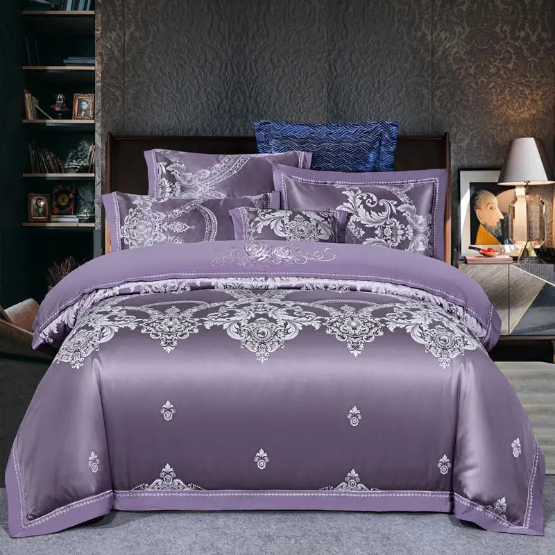 Drap plat de la parure de lit étalé