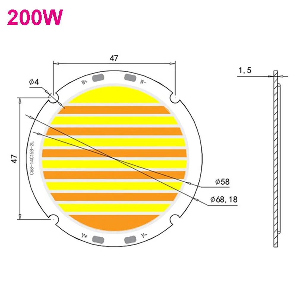 lampe led deux couleurs 100w 200w blanc jaune moderne rayures diagonales crie95 non stroboscopique