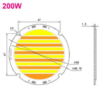 lampe led deux couleurs 100w 200w blanc jaune moderne rayures diagonales crie95 non stroboscopique