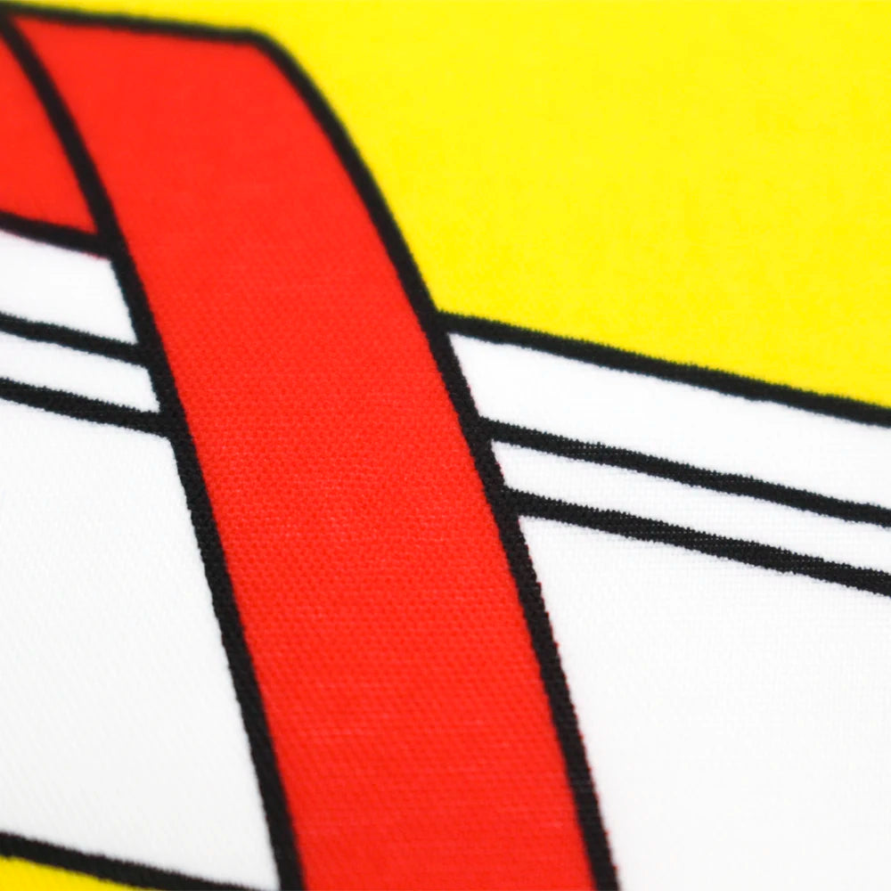 drapeau espagnol rouge jaune blanc rayures blason doré classique décoration murale 120x180cm 90x150cm