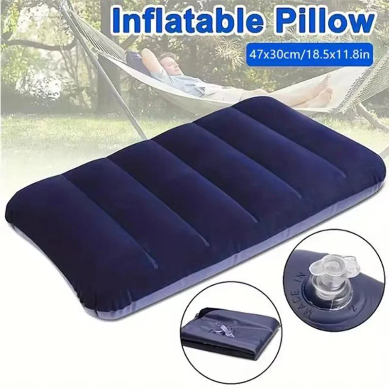 coussin gonflable portable cou coloré fibre pvc moderne imperméable extérieur camping voyage