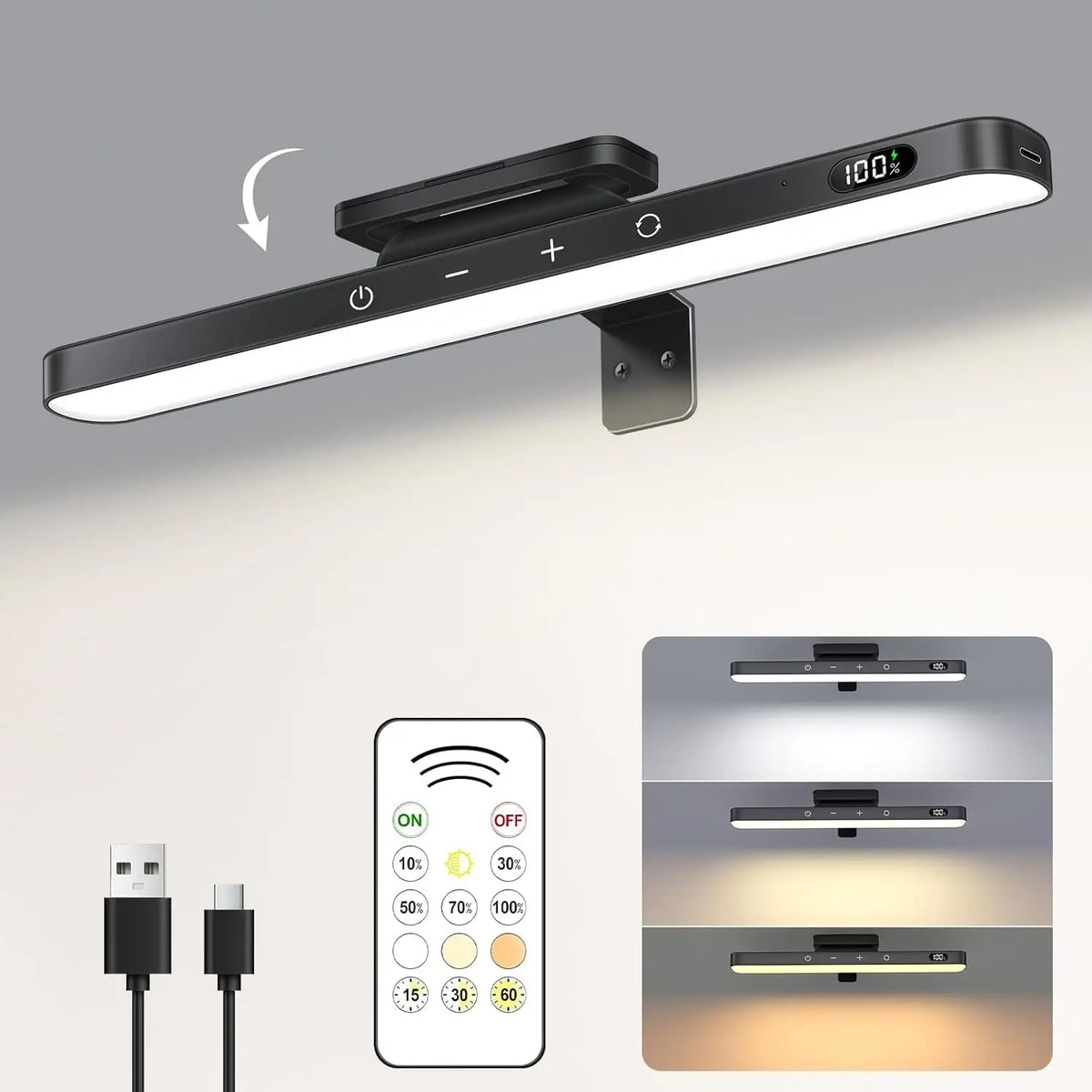 lampe led table blanche moderne rechargeable flux lumineux 60 249 minimaliste clip abs