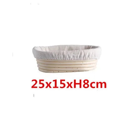 panier banneton rotin naturel fermentation pain toile intérieure beige clair classique