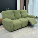 Housse canapé inclinable places vert olive imprimé feuilles moderne adhésif Jacquard polyestère