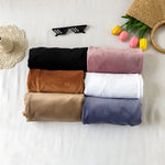 serviettes tissu velours polyester résistance abrasion couleurs unies moderne noir marron rose blanc vert