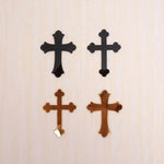 croix acrylique noires or rouges brillantes mariage anniversaire baptême 50 pièces