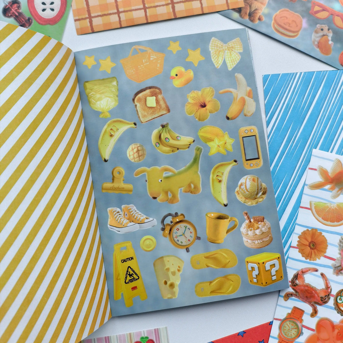 livre stickers multicolore animaux fruits adhésifs créatifs agenda bricolage álbum opaques enfants adultes