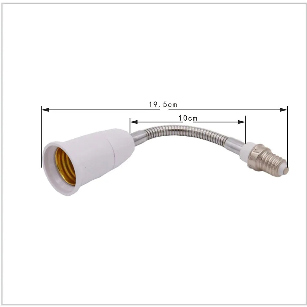 connecteur lampe flexible blanc doré moderne 595mm 495mm 395mm 295mm 195mm E14 E27