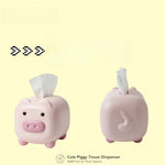 distributeur serviettes cochon mignon rose clair cartoon serviettes inclusion plastique