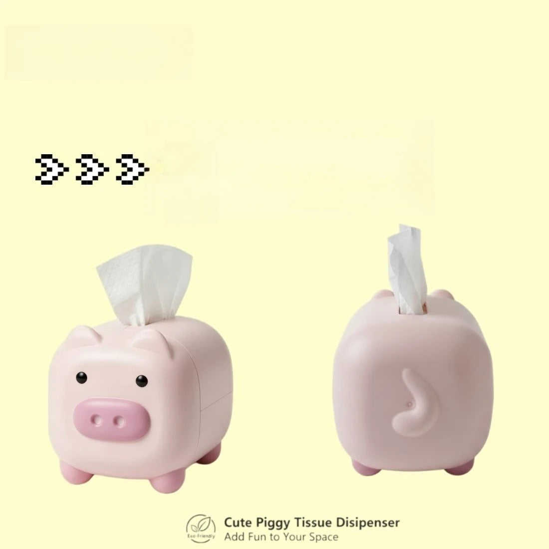 distributeur serviettes cochon mignon rose clair cartoon serviettes inclusion plastique