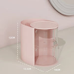 organisateur accessoires coiffure transparent blanc rose noir moderne elastiques pinces brosse cosmétiques rangement