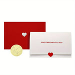 cartes postales anniversaire saint valentin coeurs rouges classiques romantiques blancs rouges timbres dorés enveloppes