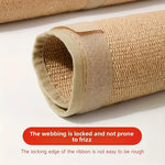 griffoir chat tissu tressé jute adhésif moderne protection meubles beige anti griffures 20x45cm 30x60cm
