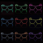 lunettes soleil lumineuses clignotantes filament led occasion fête moderne couleurs vives variées