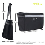 sac vélo brompton étanche noir panier avant utilitaire anse réfléchissante tissu mat nylon minimaliste