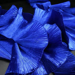 ruban plissé polyester opacité bleu clair rose vert noir texturé mariage décoration élastique