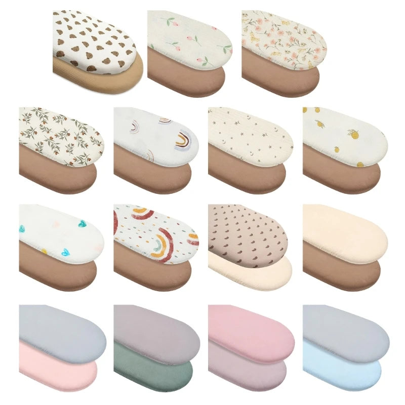 draps housses bébé unisexe 1ans polyester coton quatre saisons imprimé animaux ondulés blanc roseclair