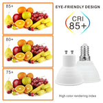 ampoules led blanc froid 120deg mat modernes e14 e27 gu10 mr16 opaques 50000hrs