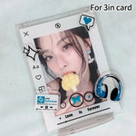 cadre photo transparent kpop coeurs papillons now playing angel puppy mignon rétro
