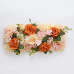 décoration murale couronne fleurs artificielles classique intérieur anniversaire mariage vert rose blanc