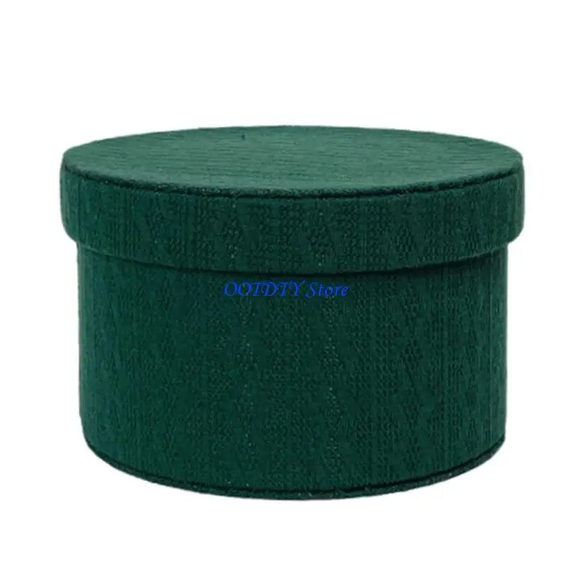 boîtes rondes mariage carreaux écossais rouge vert classiques bijoux écharpes laines