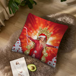 taie d'oreiller mariah carey noel coussin moderne rouge blanc photo décoration intérieure polyester dobby