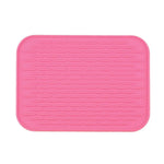 protège plat silicone moderne turquois jaune violet rose vert bleu noir texturé utilitaire cuisine
