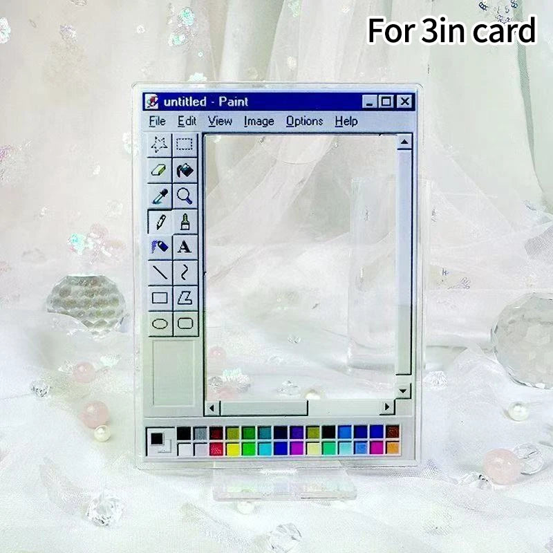 cadre photo acrylique transparent support carte kpop décor disque vinyle écouteurs coréen moderne