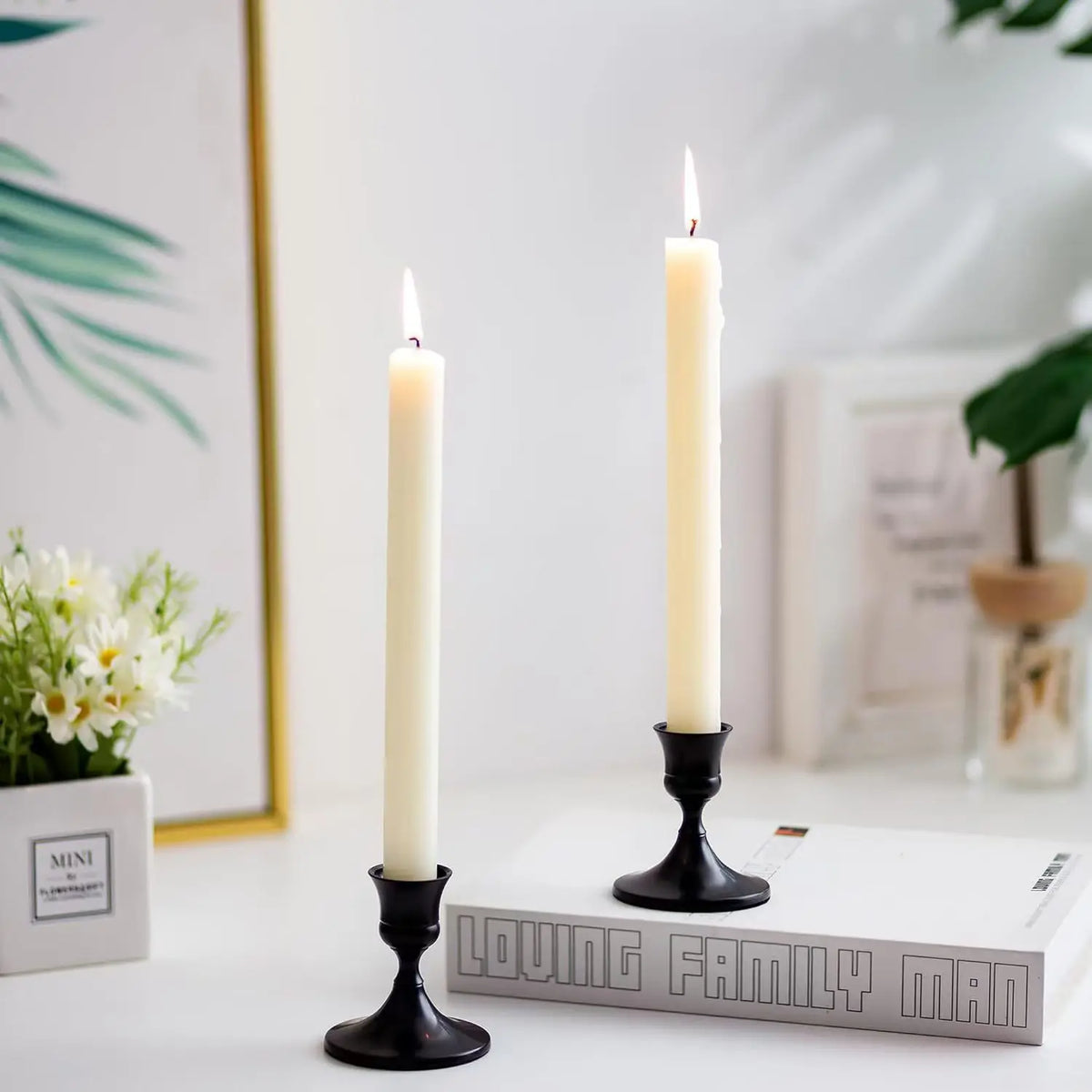 bougeoirs table or noir modernes minimalistes supports bougies grille tailles