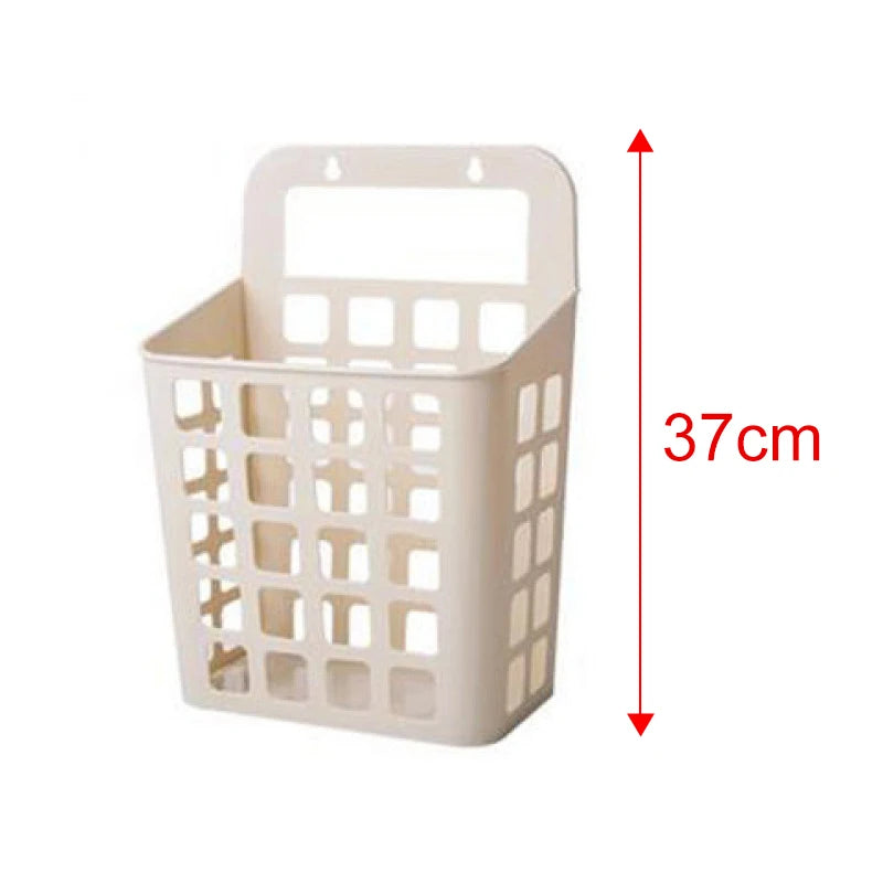 panier linge gris blanc perforé moderne rangement crochet adhésifs chambre salon