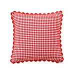 taies d'oreiller carreaux douces moderne confortables lit maison couleurs vert jaune rose orange beige