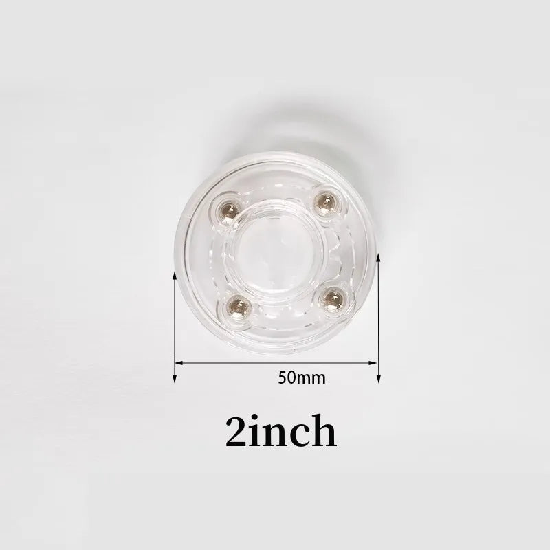support pot transparent rotatif base ronde lazy susan plastique acrylique moderne fixations bijoux décoration