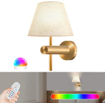 lampe murale rechargeable led couleurs rgb télécommande moderne minimaliste fixée mur