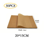 papier cuisson marron clair 8x12 16x12 16x16 feuilles antiadhésives écologiques