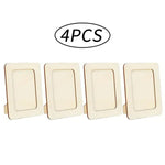 cadres photo bois rustique diy classiques multicolores motifs floraux star support pliablearrière